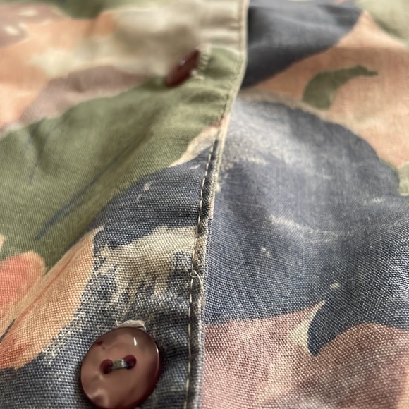 Vintage 80’s Cabrais floral short sleeve button down shirt - Picture 4 of 7